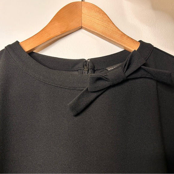 Ann Taylor Black Bow Blouse - Size Medium - Picture 4 of 10